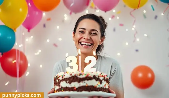 Simple and Cute 32nd Birthday Captions