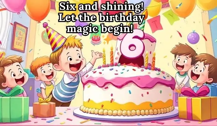 6th Birthday Captions