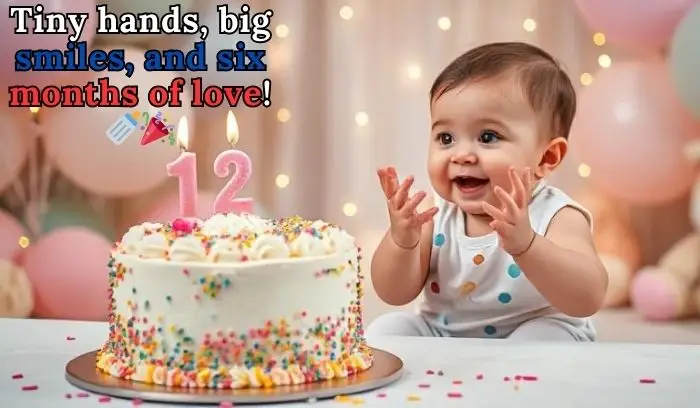 Cute 1/2 Birthday Captions for Kids