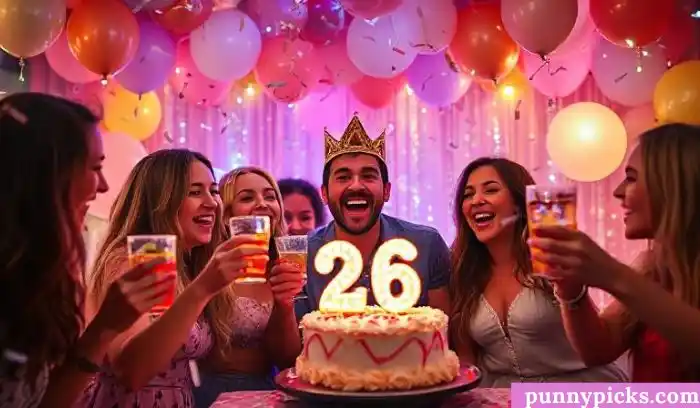 Celebratory 26th Birthday Captions for Friends