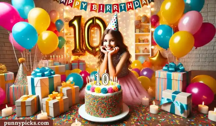 Short 10th Birthday Captions for Instagram