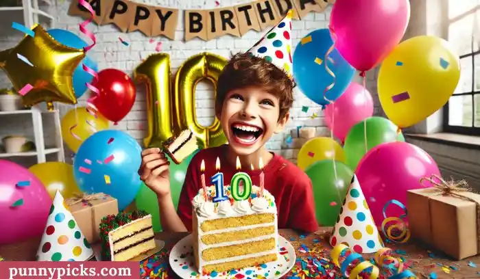 Funny 10th Birthday Captions for Instagram