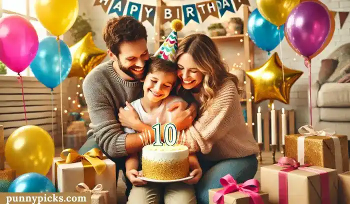 Parent’s 10th Birthday Captions for Their Child